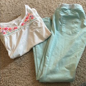 Girl’s pants set size 10/12